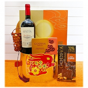 M51 國金軒奶皇月餅 + Godiva + 2006 智利紅酒 M51 國金軒奶皇月餅 + Godiva + 2006 智利紅酒